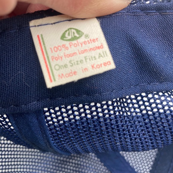 Vintage Clover Leaf Trucker Hat Navy Blue Mesh Snapback Adult One Size Fits All - Picture 8 of 8